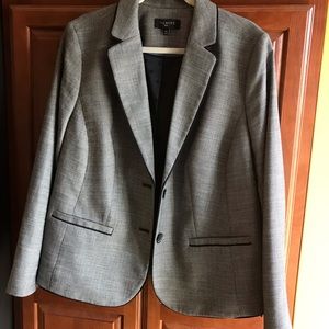 Talbots Black and White Tweed Blazer
